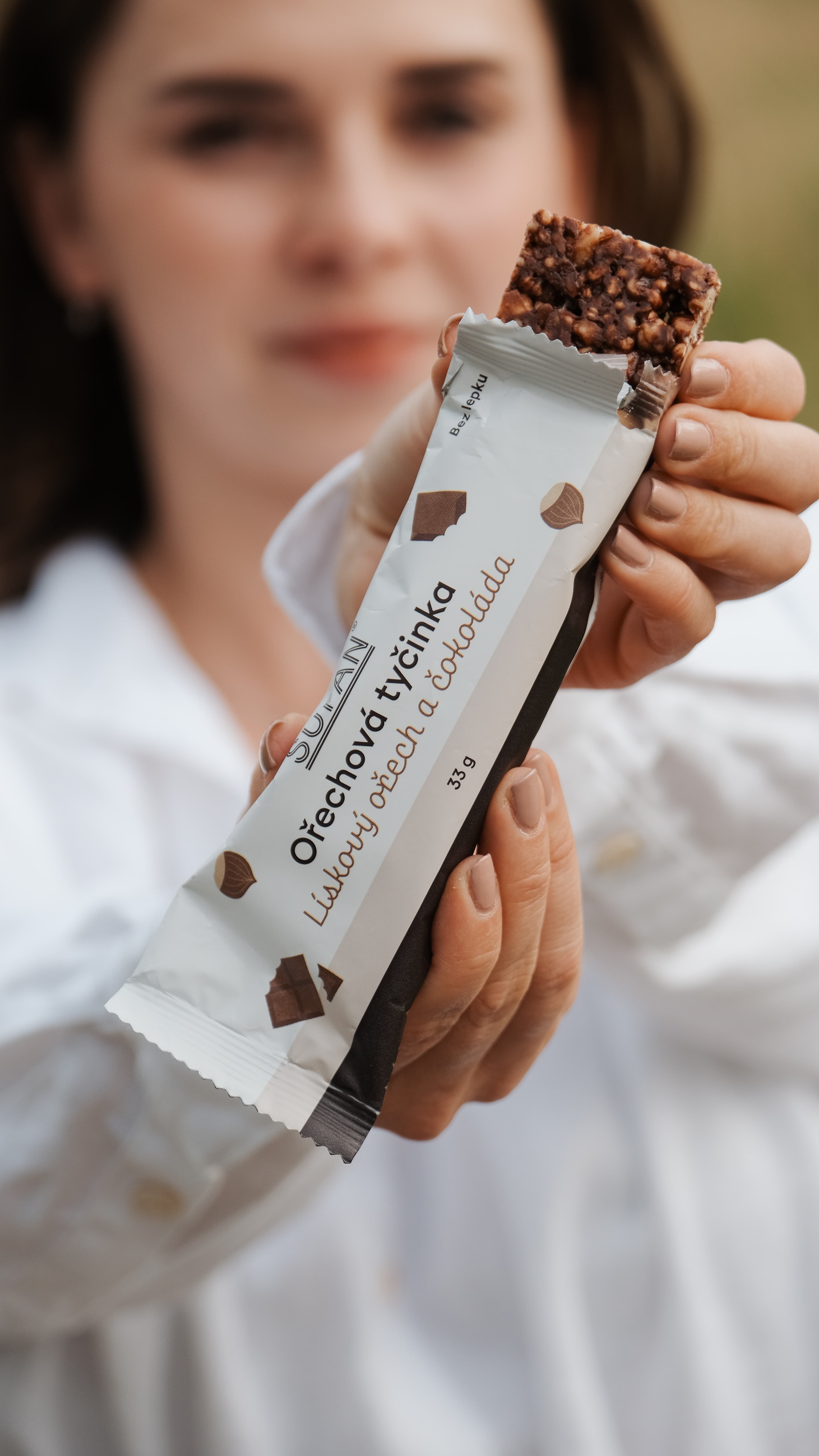 Baton orzechowy Czekoladowy