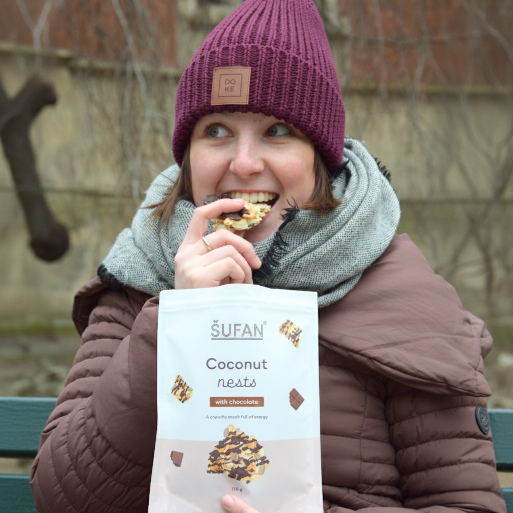 Gniazda kokosowe z czekoladą