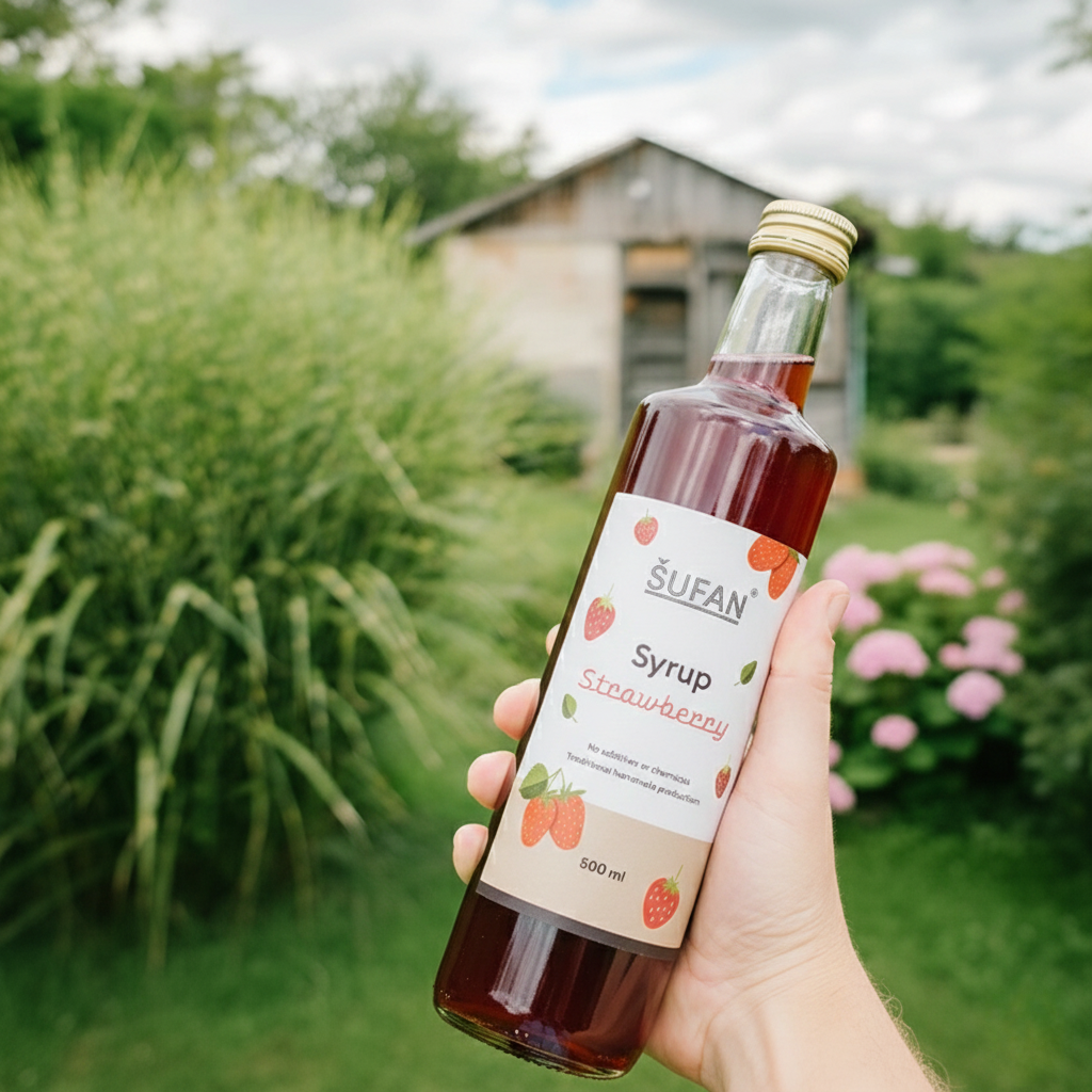 Syrop Truskawkowy 500 ml ŠUFAN & Sirupárna