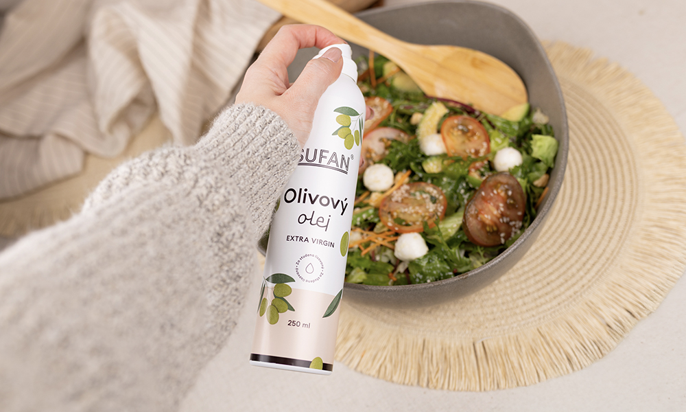 Oliwa z oliwek w sprayu